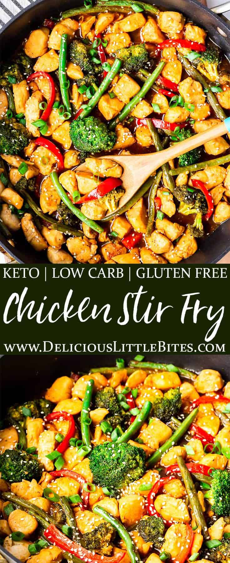 Keto Chicken Stir Fry Recipe (Gluten Free) - Delicious Little Bites