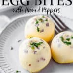 Image of egg bites with text overlay