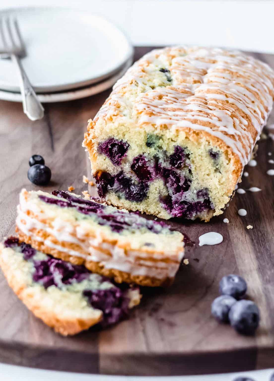 Blueberry Pound Cake - Delicious Little Bites