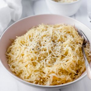 Low Carb Spaghetti Squash Carbonara - Delicious Little Bites