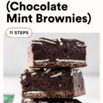 andes mint brownies with text overlay