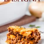 Puerto rican lasagna with text overlay