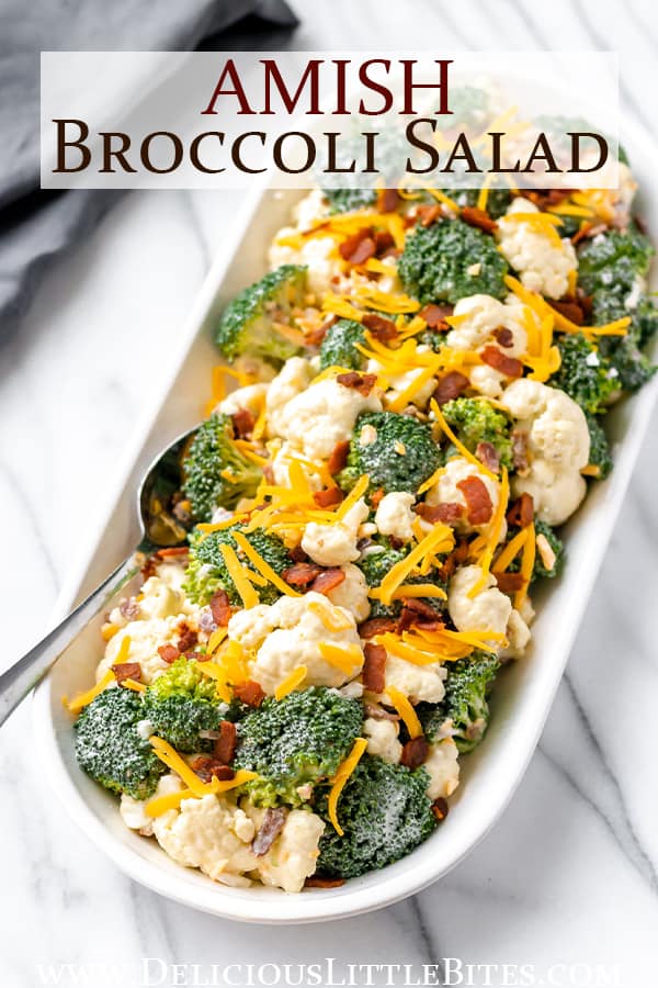 Amish Broccoli Salad - Delicious Little Bites