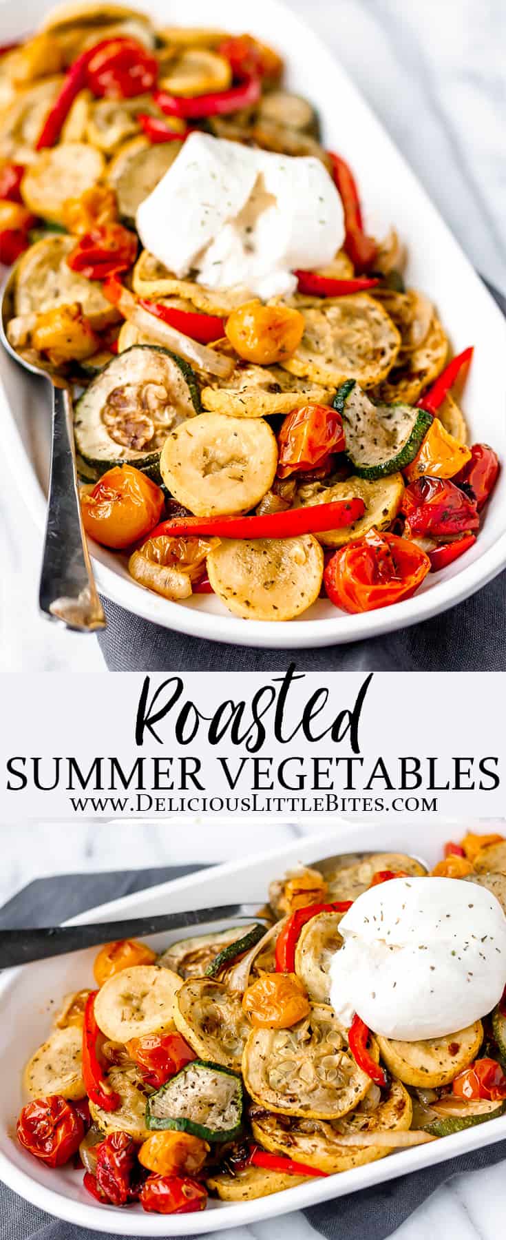Roasted Summer Vegetables - Delicious Little Bites