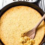 scalloped corn with text overlay