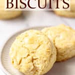 Biscuits with text overlay.