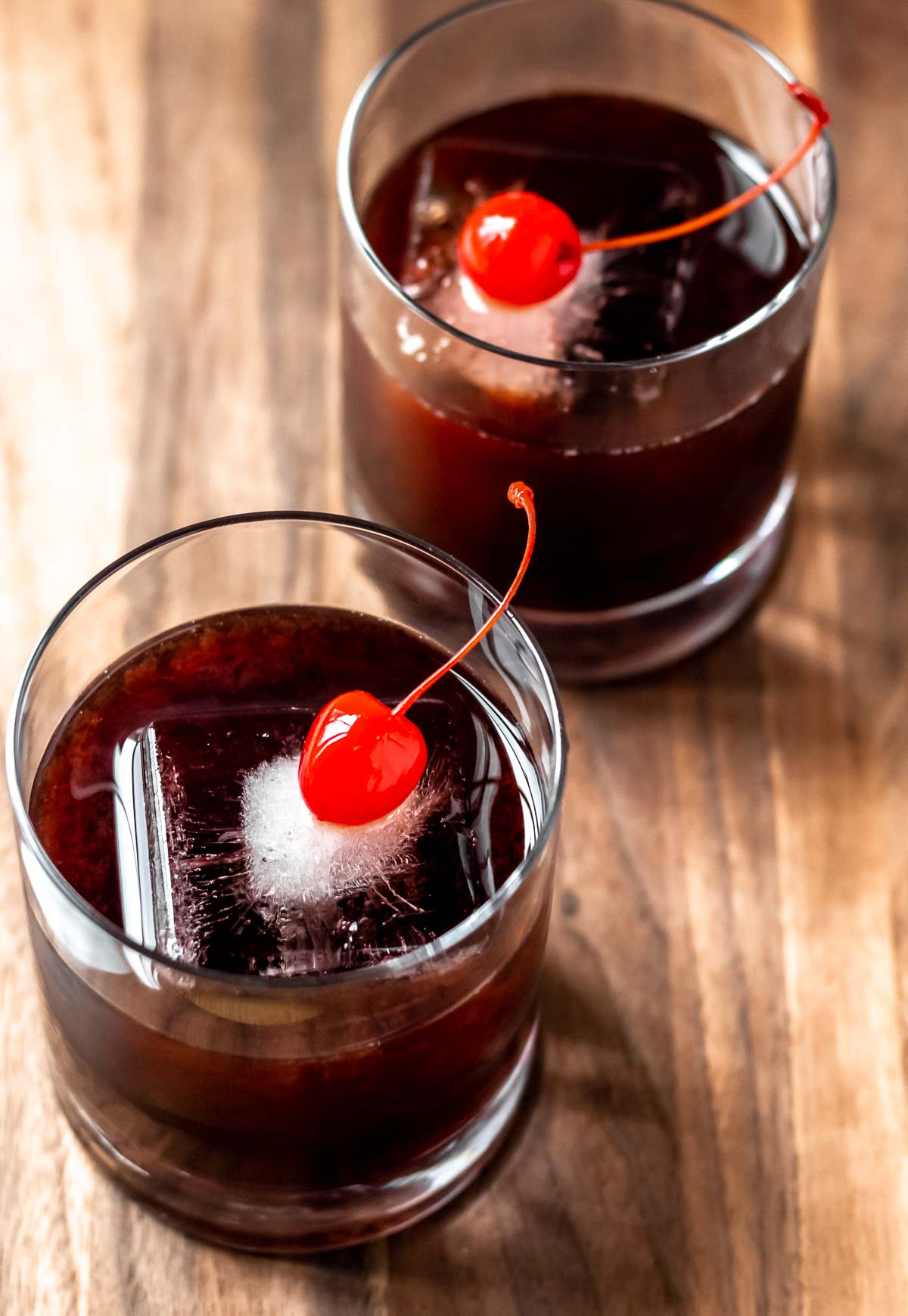 French Connection Cocktail with Black Cherry - Delicious Little Bites