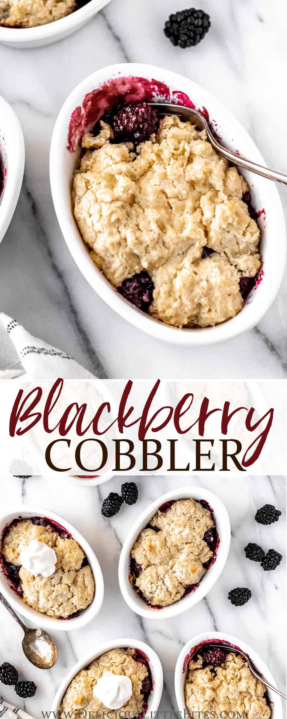Blackberry Cobbler - Delicious Little Bites