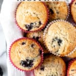 Blackberry Muffins with text overlay.