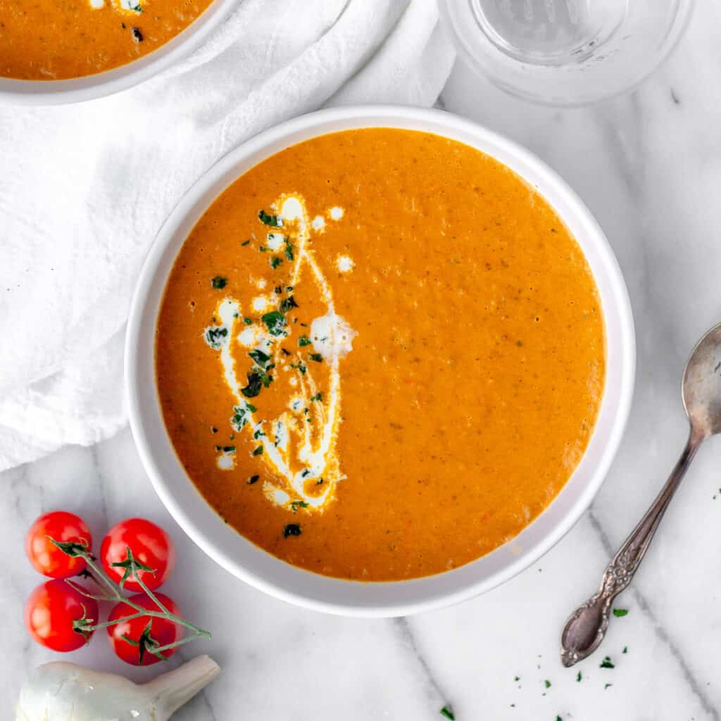 Roasted Tomato Soup - Delicious Little Bites