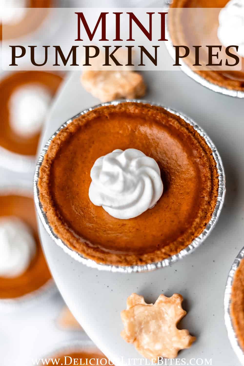 Mini Pumpkin Pies Delicious Little Bites   Mini Pumpkin Pies Pin 3 