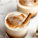 Two Gingerbread White Russians on a white background with text overlay.