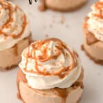 Mini Biscoff cheesecakes with text overlay.